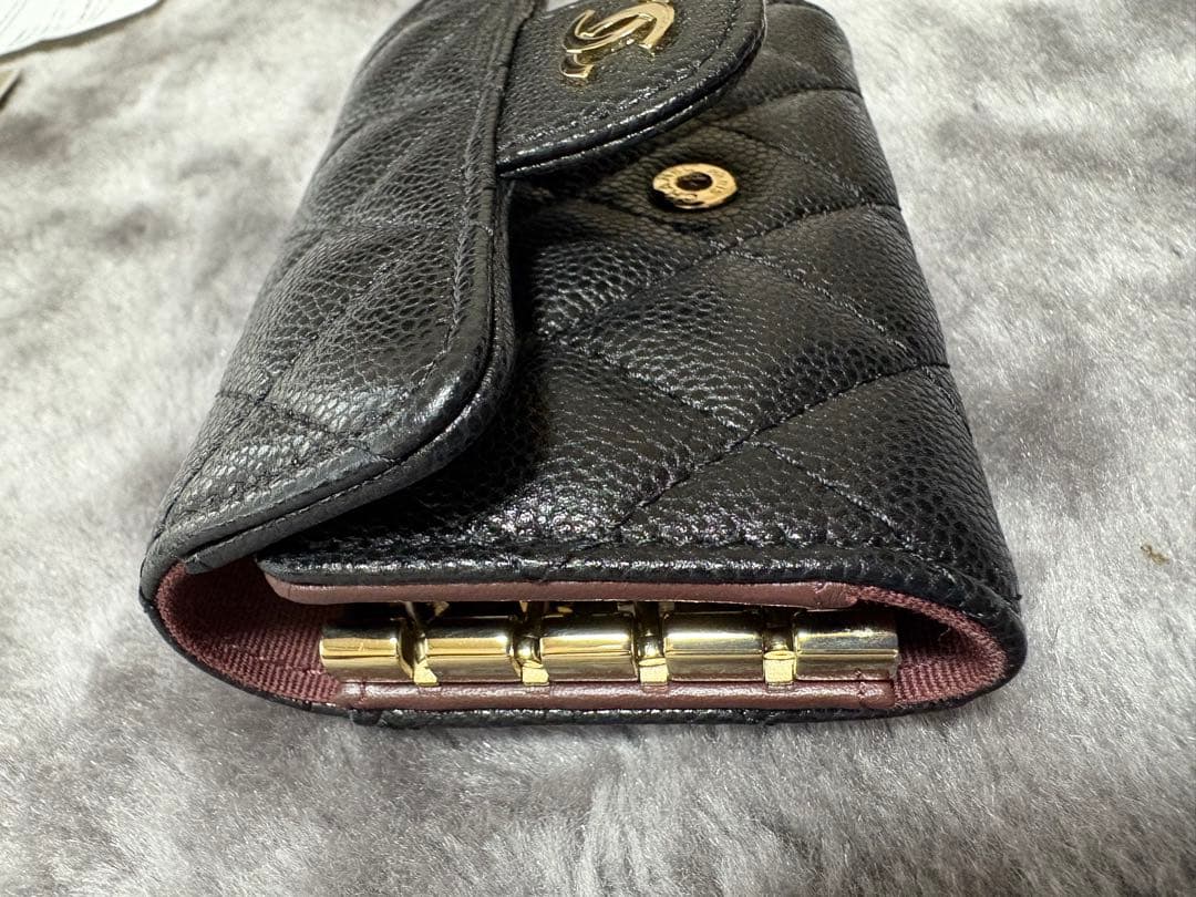 CHANEL キーケース キャビアスキン