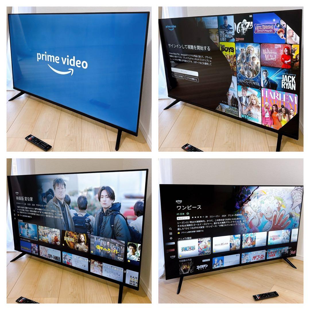 ★初期化済★4K チューナーレススマートテレビ 50インチ2022年製HDR画質