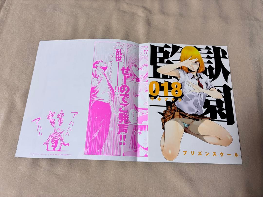 監獄学園 18巻 着せ替え ブックカバー 特典 限定 希少 平本アキラ ①