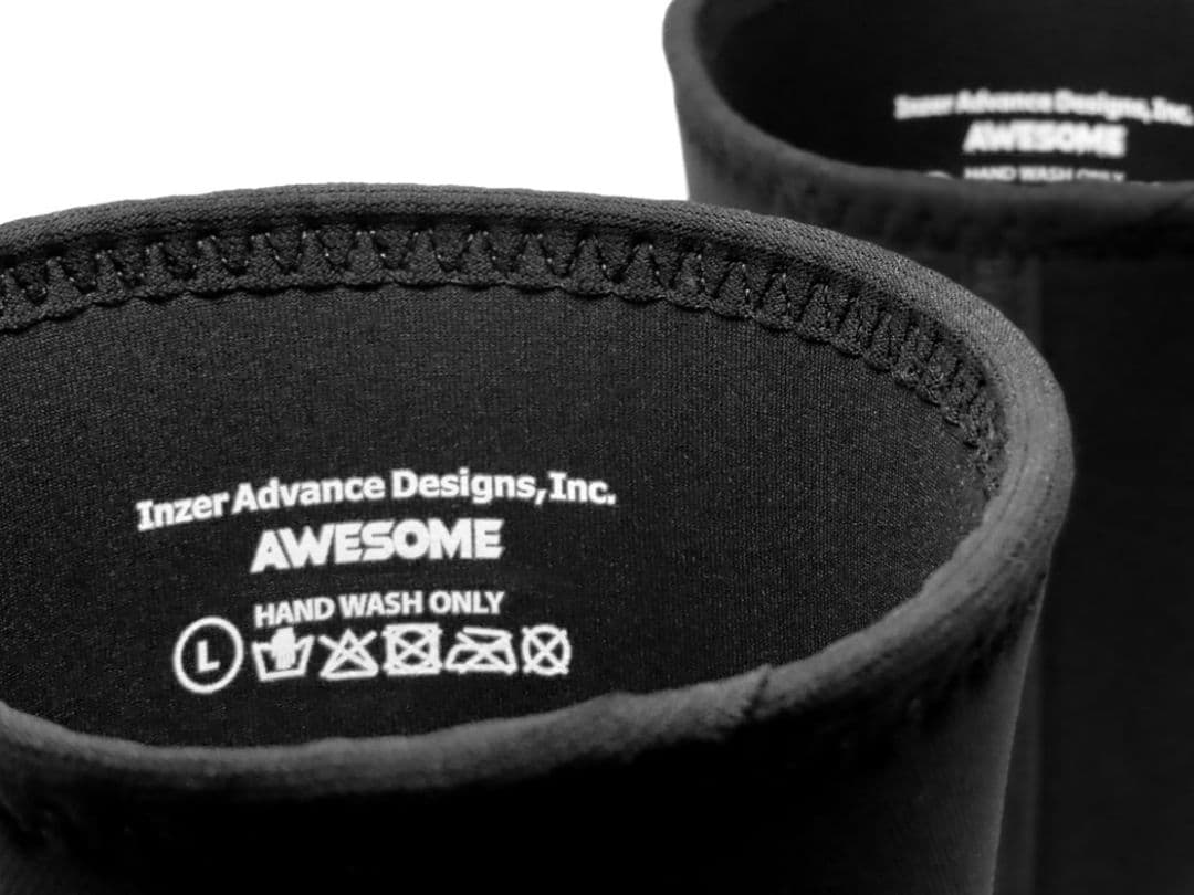 新品 スクワット爆伸び INZER エルゴプロ ニースリーブ L サンダーボルト