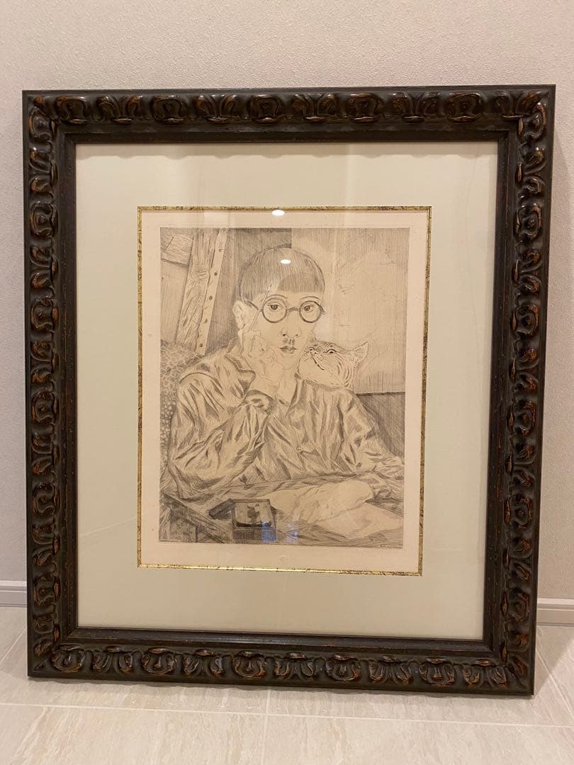 ★最終値下げ★【真作初刷】藤田嗣治　「芸術家の自画像」1927年　ルーブル美術館