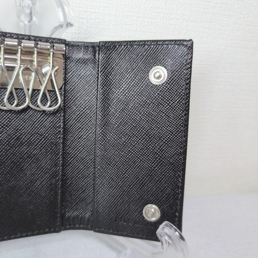 極美品 PRADA プラダ ブラック 6連キーケース テスート　即出荷