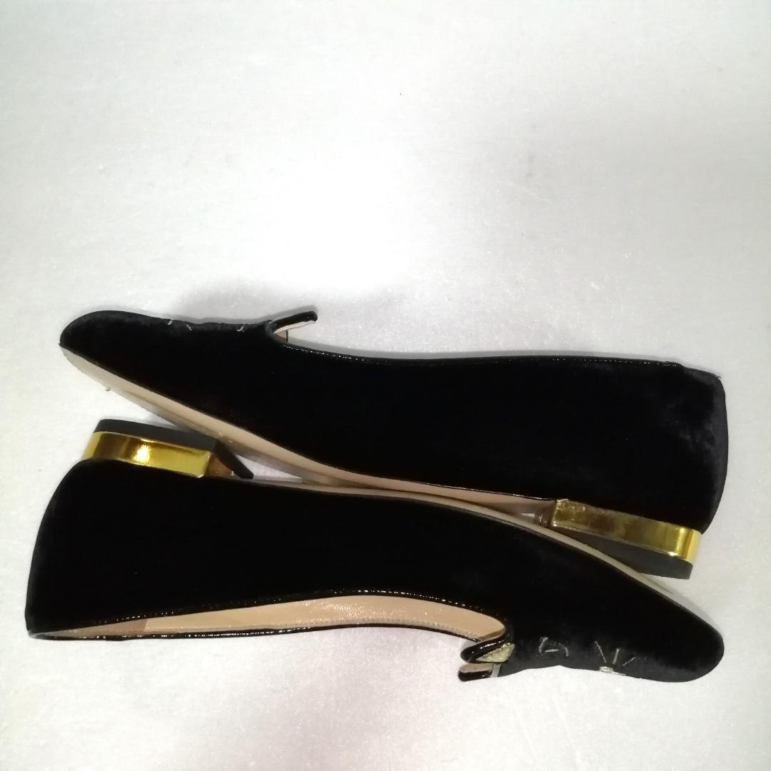 charlotte olympia フラットシューズ　ベロア　猫