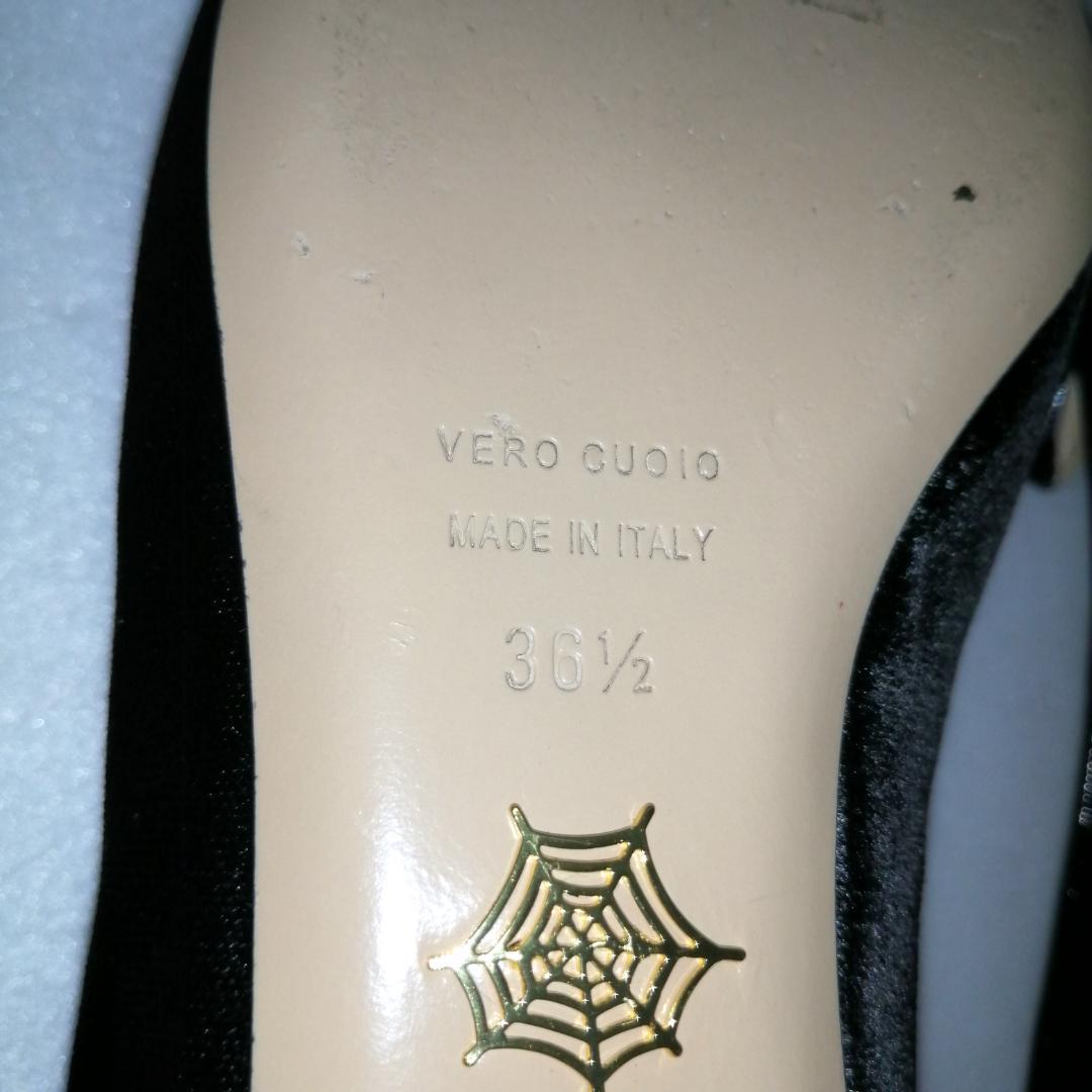 charlotte olympia フラットシューズ　ベロア　猫