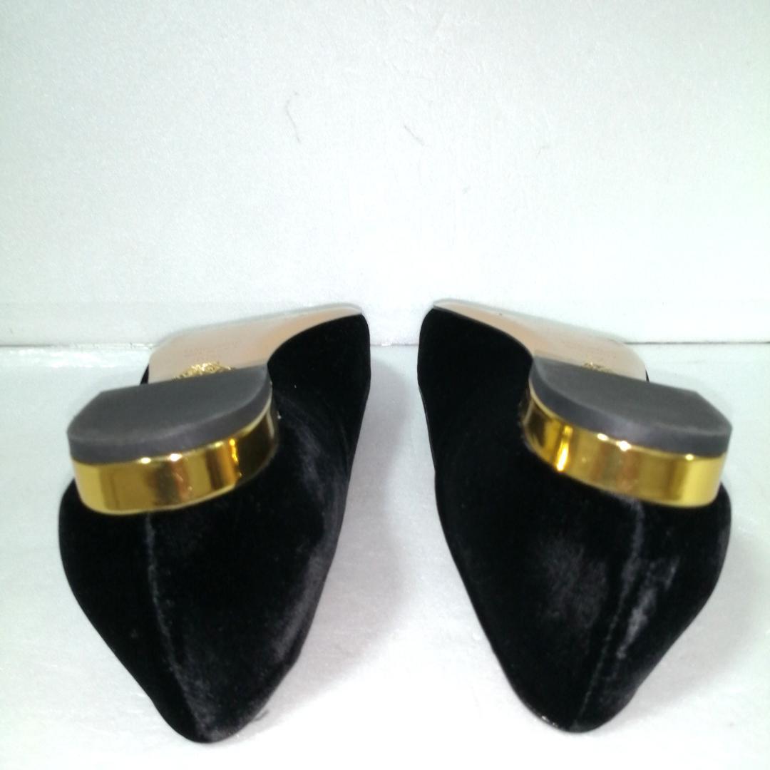 charlotte olympia フラットシューズ　ベロア　猫