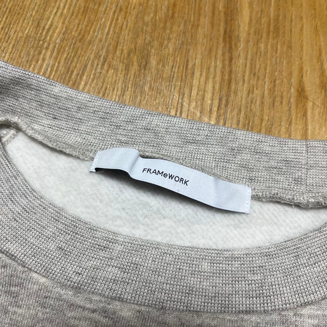 新品未使用 フレームワーク YAKMixスエットオーバートップス F 春物 灰色