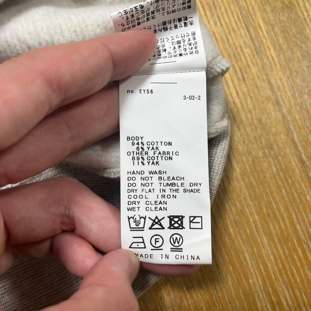 新品未使用 フレームワーク YAKMixスエットオーバートップス F 春物 灰色