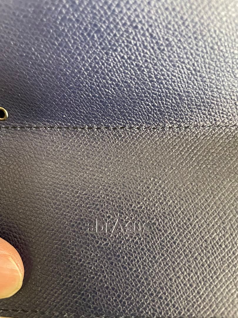 アブラサス ネイビー コンパクト財布