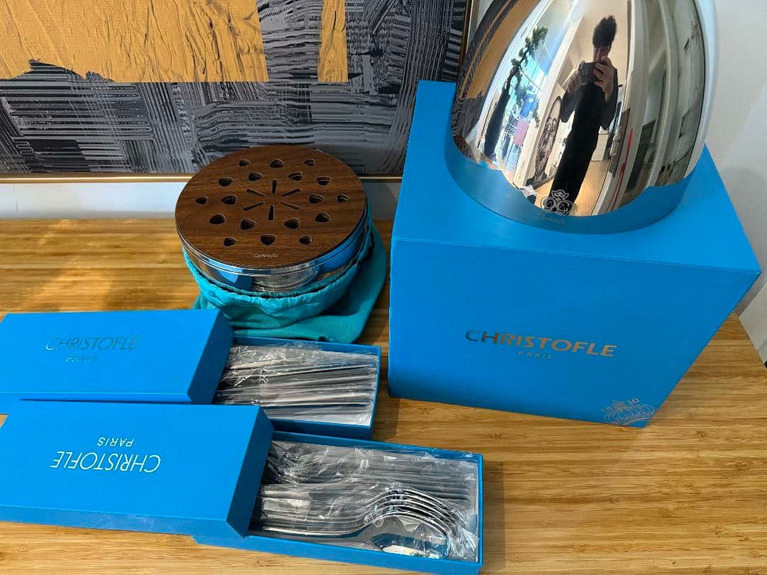 Christofle クリストフル MOOD カトラリー 24本 ケース付