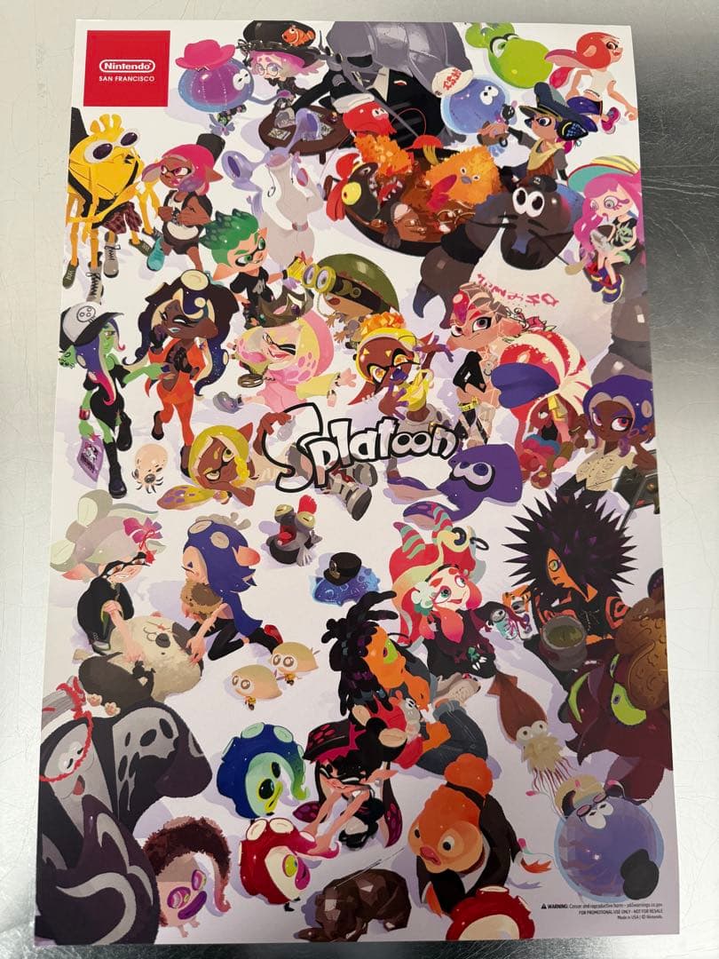 【非売品】【アメリカ限定】Splatoon 10周年記念ポスター
