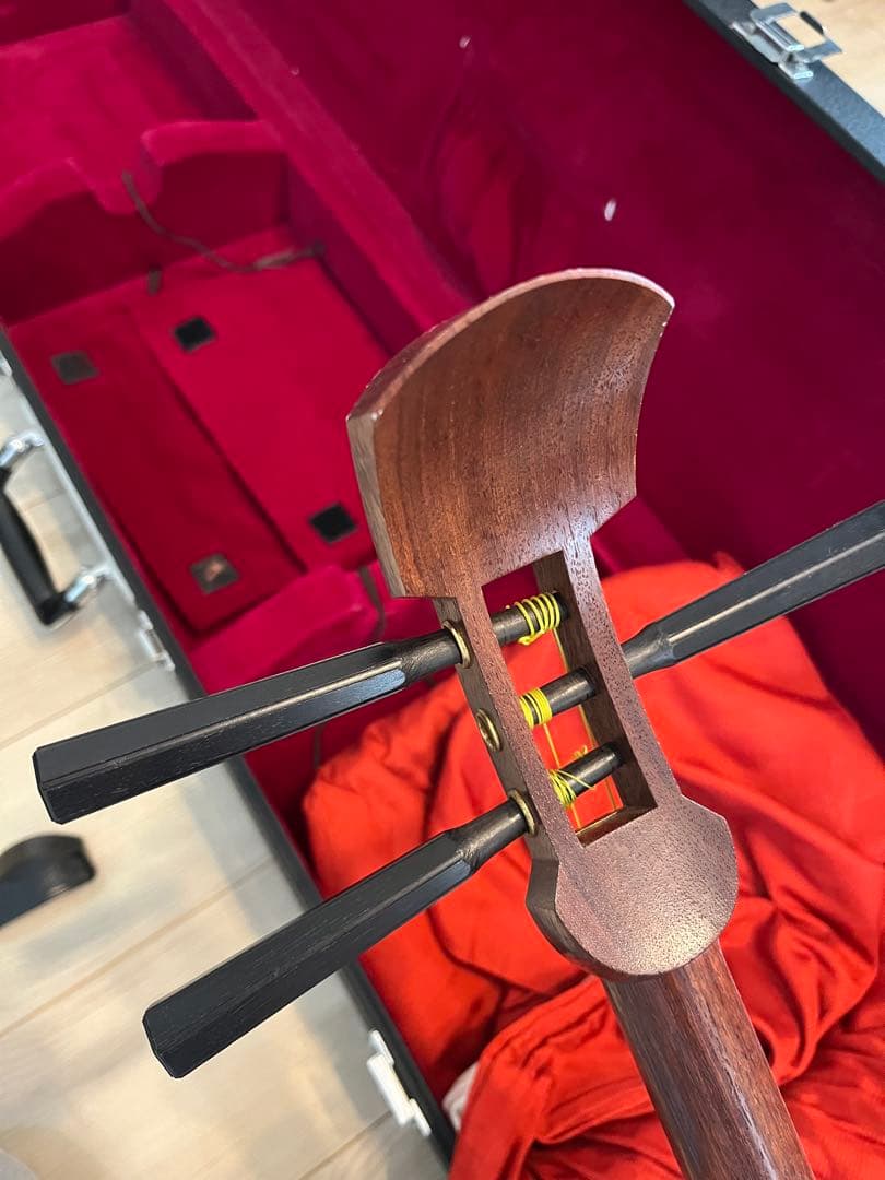 太竿三味線　東さわりつき　ハードケース　美品