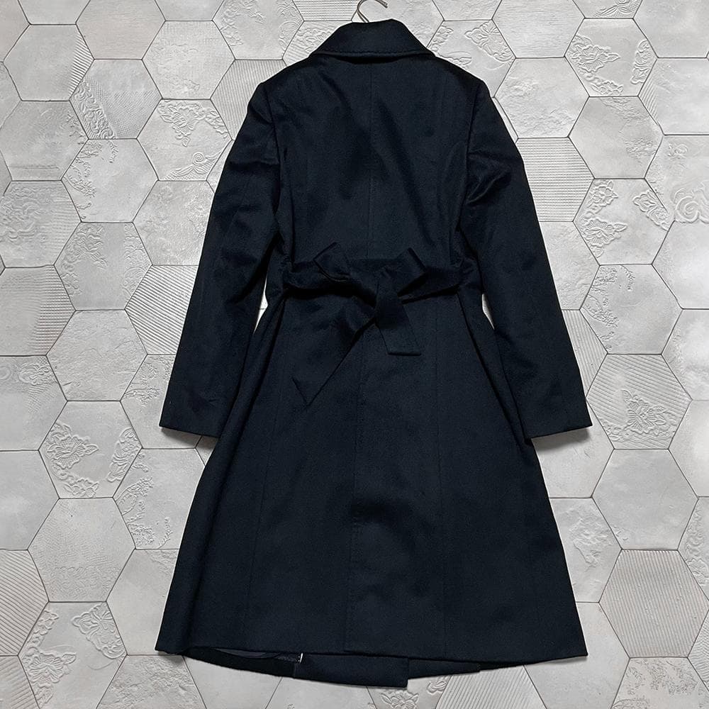 超美品！東京スタイル STYLE ME カシミヤ100%高級ベルテットコート 9