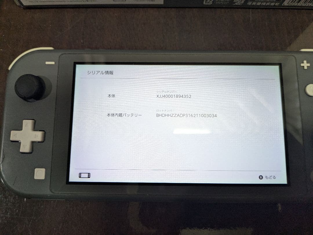 NintendoSwitchLite（グレー）動作確認済み