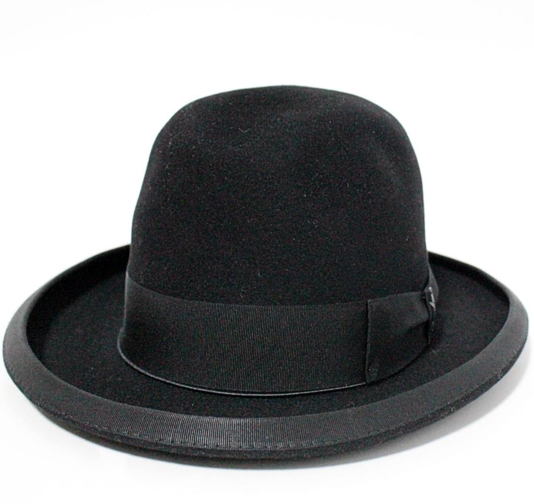 新品 ボルサリーノ 最高級繊維ビキューナ使用 ホンブルグフェルトハット 58（M