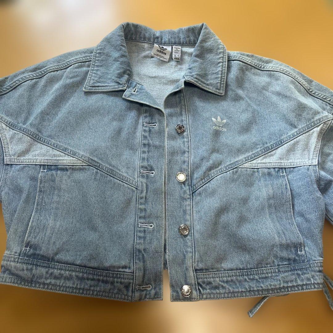 ♡*♡様 adidas デニムクロップドジャケット S