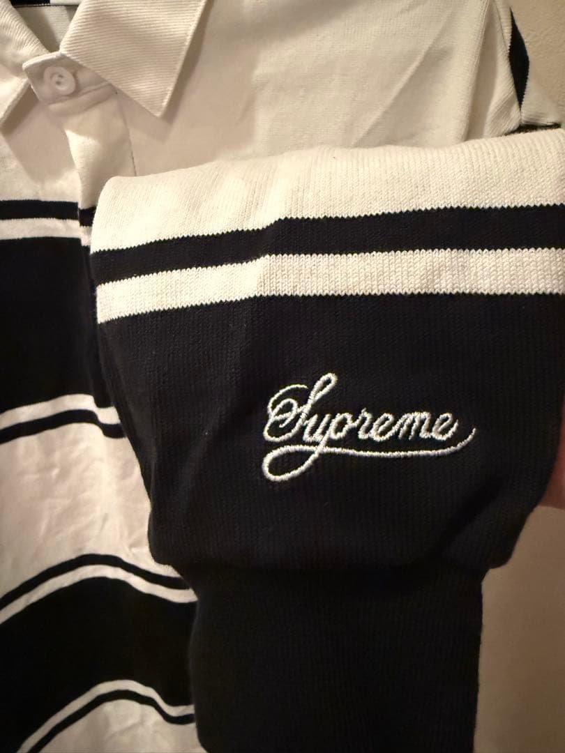 ウェア Supreme x Nike Stripe Rugby Black 25SS