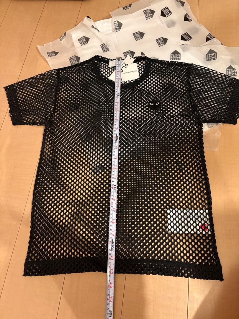 トップス PLAY CDG Polyester Mesh Large Black