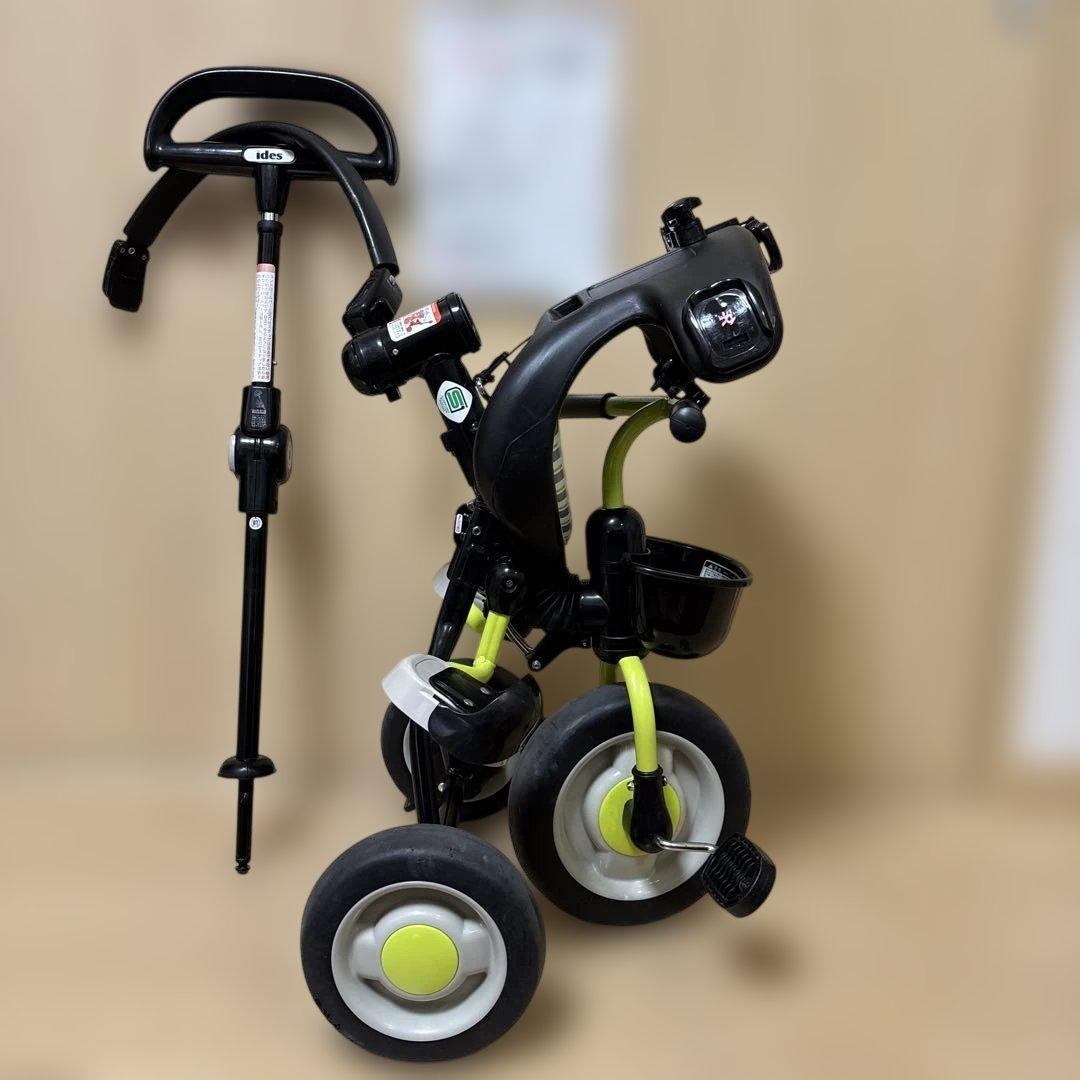 中古】 TOWN 三輪車 ブラック・グリーン　ides compo