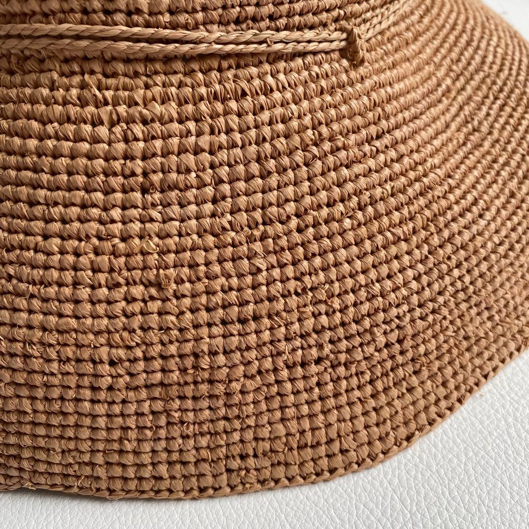 極美品　ヘレンカミンスキー プロヴァンス10 麦わら帽子 ヌガー ラフィア