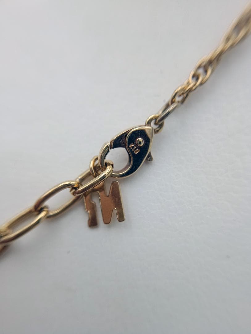 ニナリッチ　K18　刻印　ネックレス　ゴールド　NINA RICCI　美品