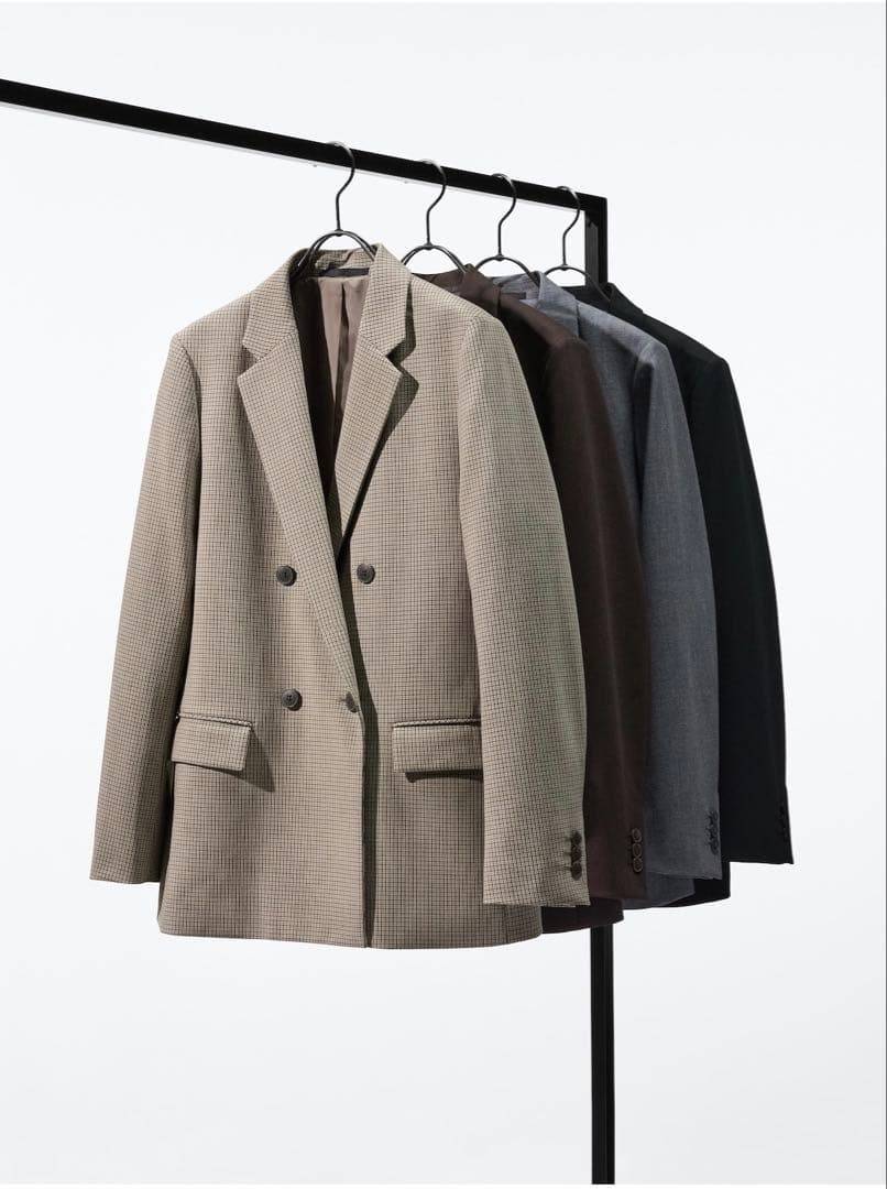 【タグ付き新品未使用】　ユニクロ　ダブルジャケット35 BROWN