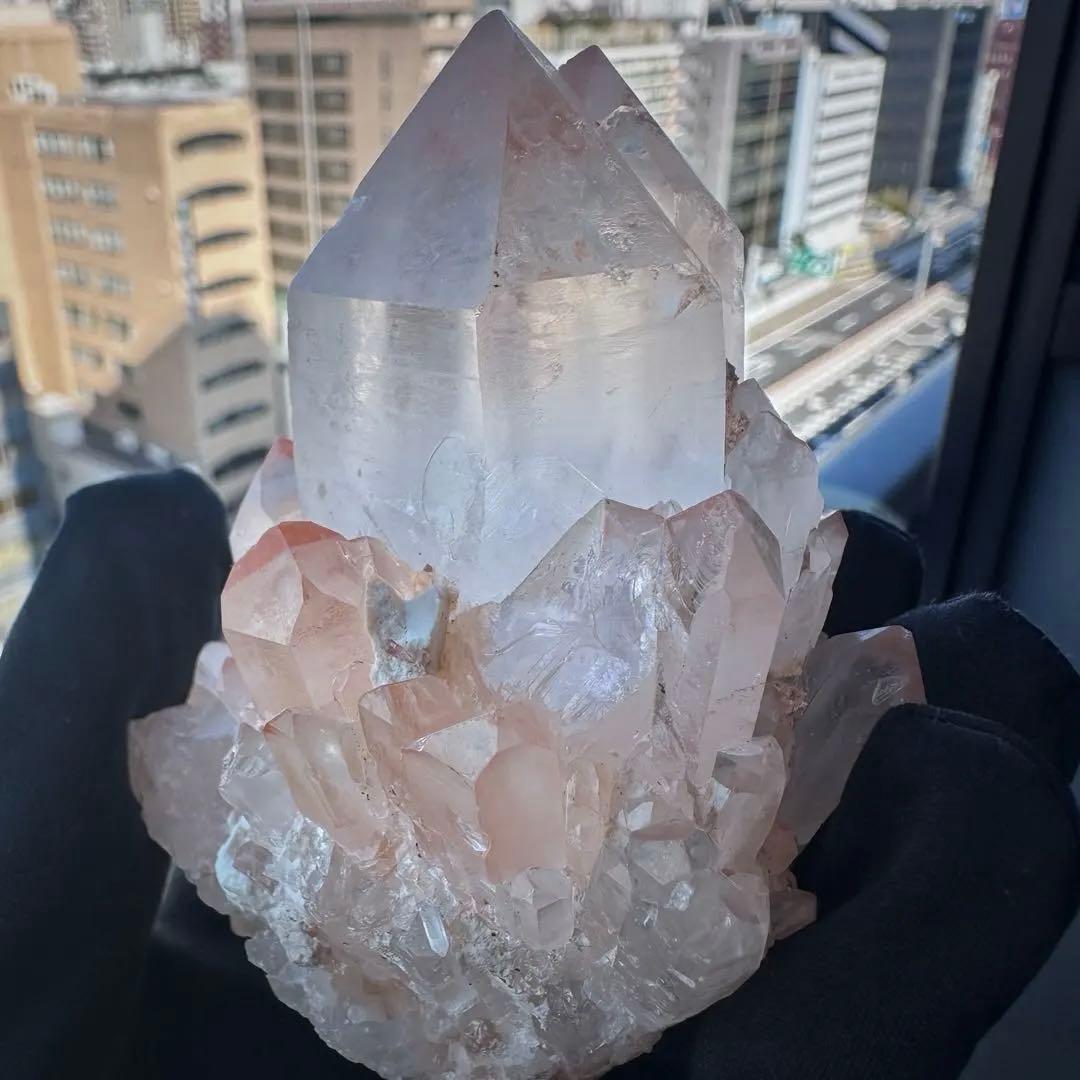 爆アレ❗️可愛いピンク♡超綺麗マダガスカル産パイナップルピンククラスターA1167