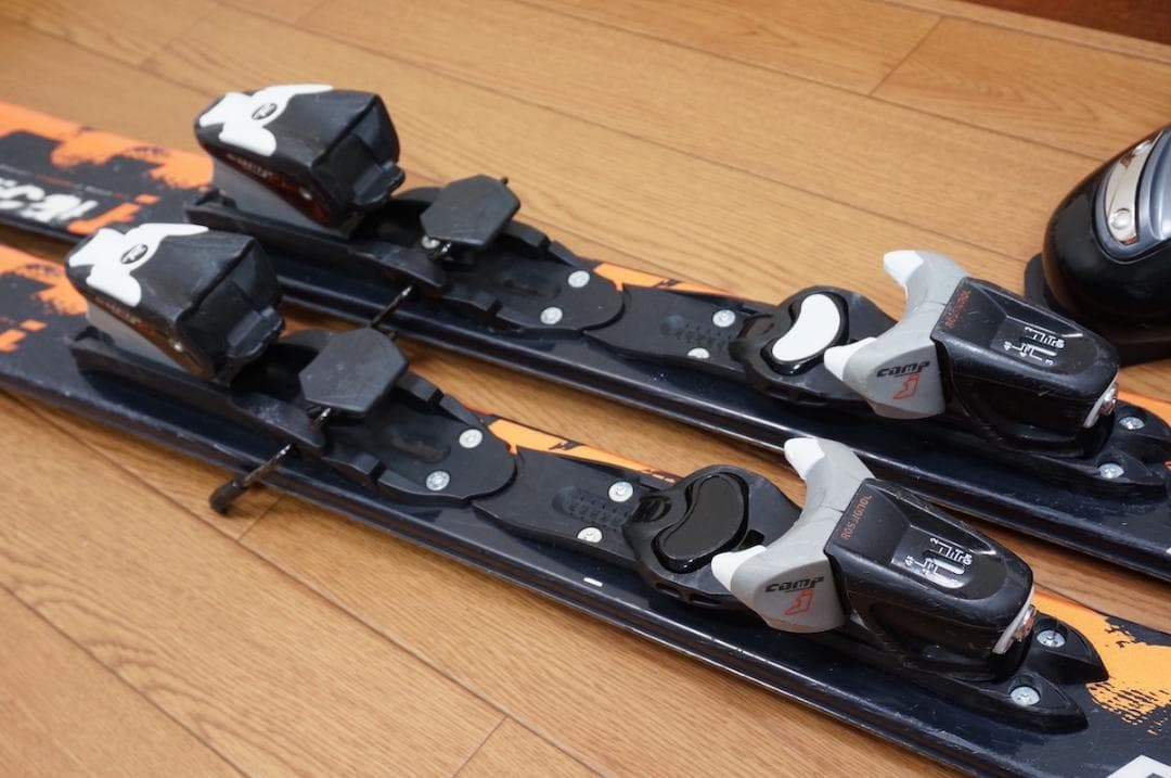 メンテ済 120cm 靴22cm ROSSIGNOL スキーセットト