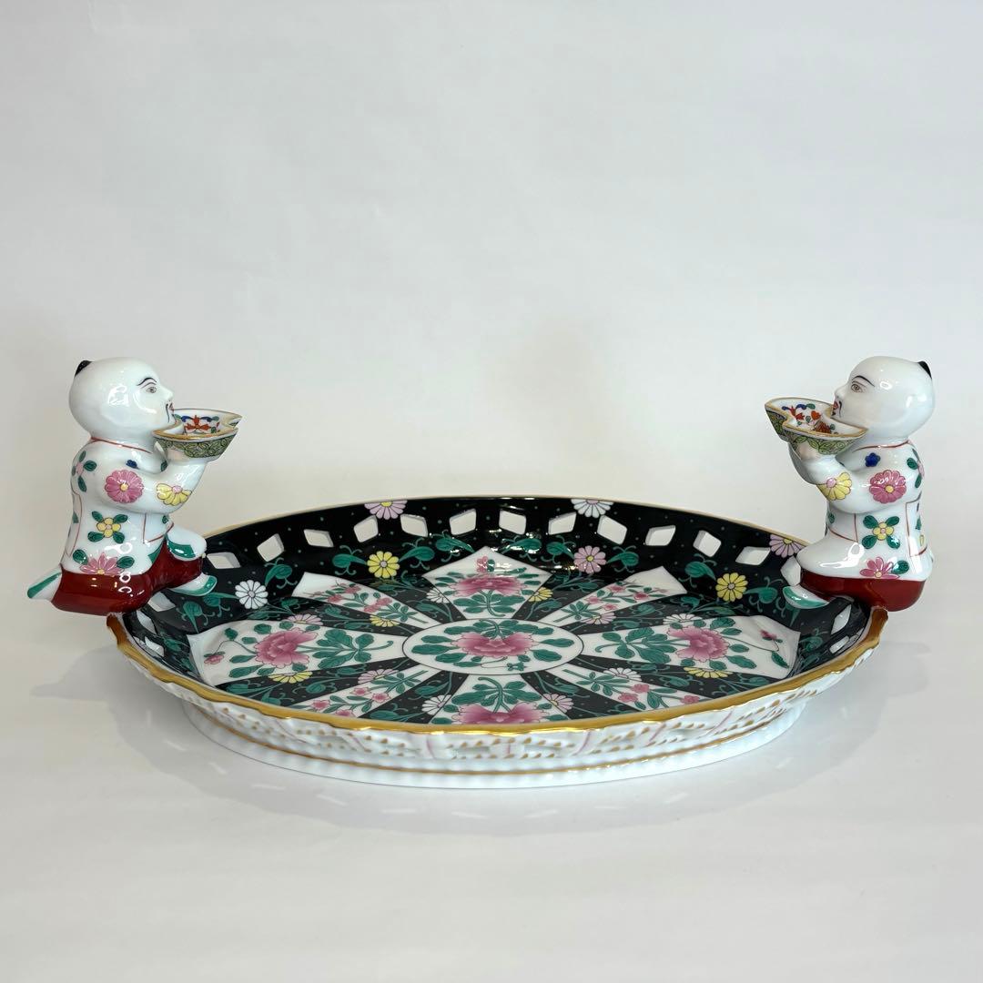 HEREND ヘレンド　西安の黒　トレイ　マンダリン　シノワズリ