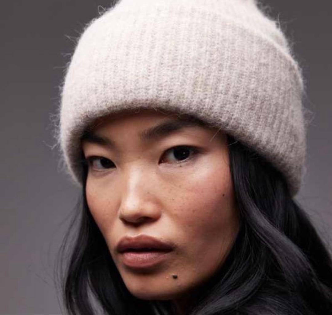 ARKET ウール アルパカ　ネイビー ニット帽