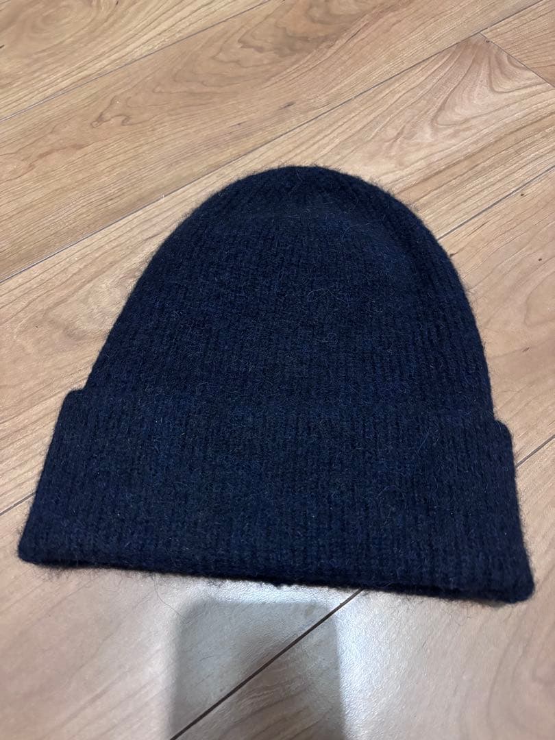 ARKET ウール アルパカ　ネイビー ニット帽