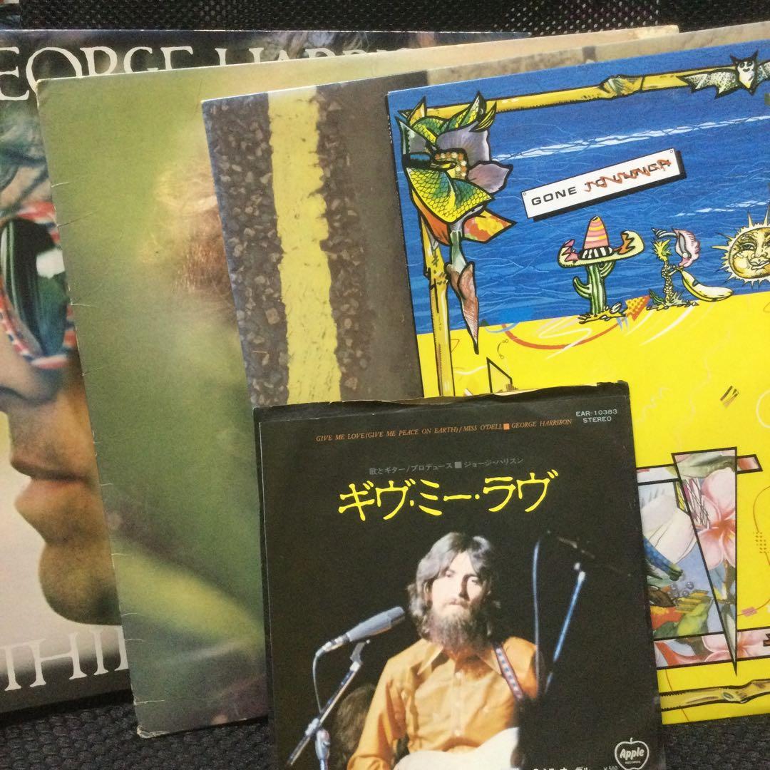 ジョージ・ハリスン　レコード5枚　2枚極美盤