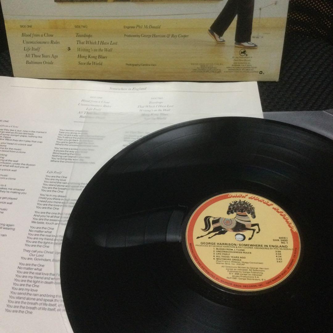 ジョージ・ハリスン　レコード5枚　2枚極美盤