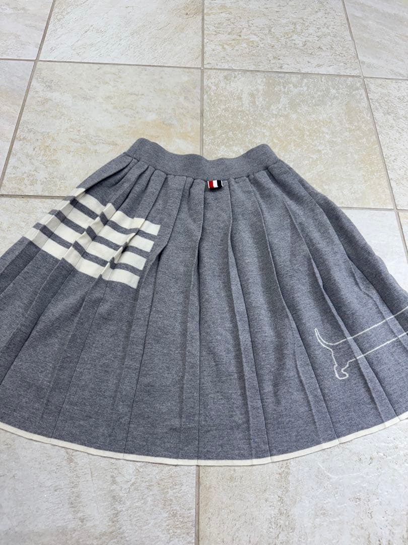 Thom Browne ニットスカート　グレー