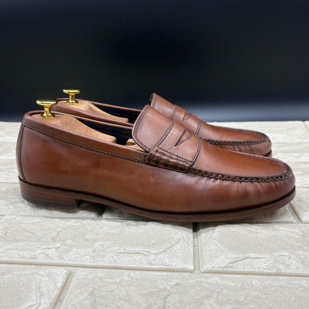 【美品】コールハーン ペニーローファー 10M ローファー 革靴 ブラウン