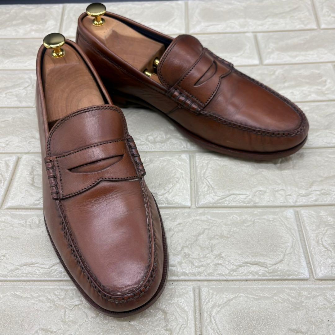 【美品】コールハーン ペニーローファー 10M ローファー 革靴 ブラウン