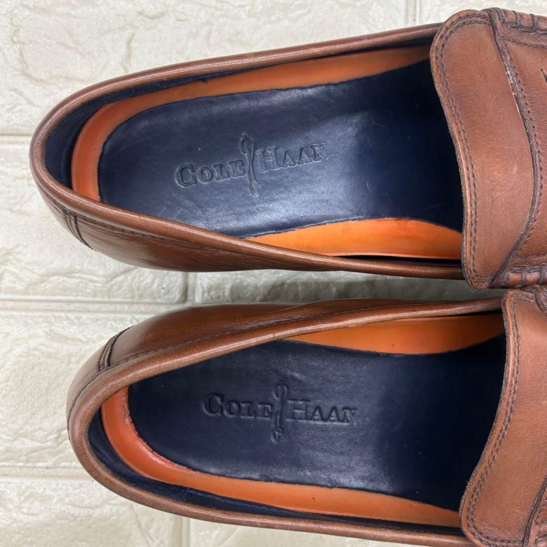 【美品】コールハーン ペニーローファー 10M ローファー 革靴 ブラウン