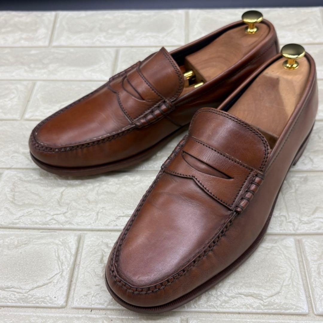 【美品】コールハーン ペニーローファー 10M ローファー 革靴 ブラウン