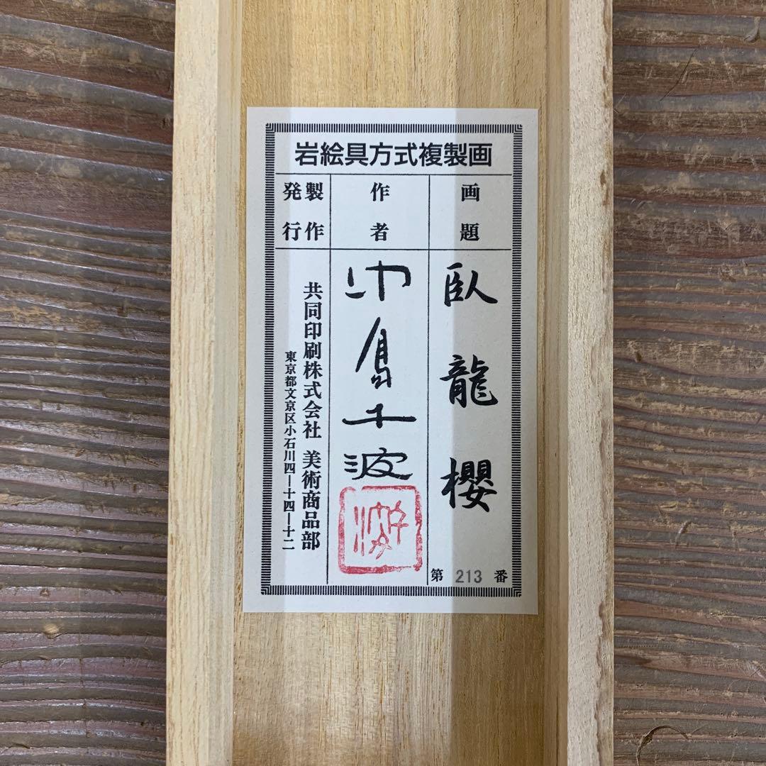 美品 掛け軸 中島干波筆「臥龍櫻図」桜爛漫 縁起物 名画