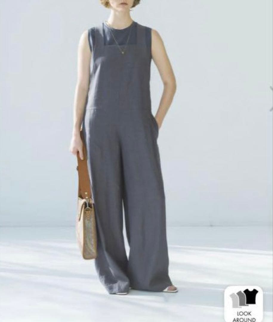 ebure エブール ミディアムリネン オーバーオール 24SS