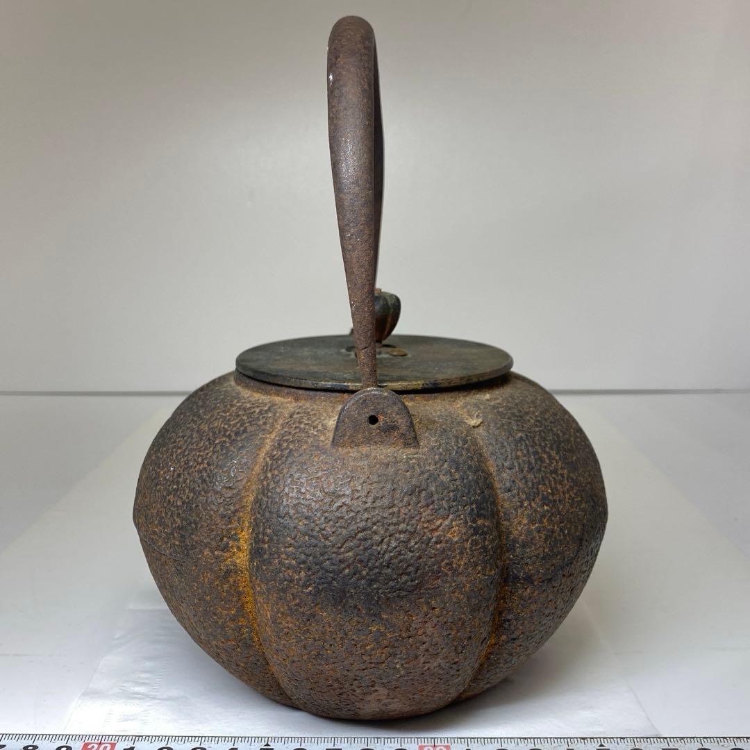 かぼちゃ型 鉄瓶 1648g 東キ7-1206② トルサ