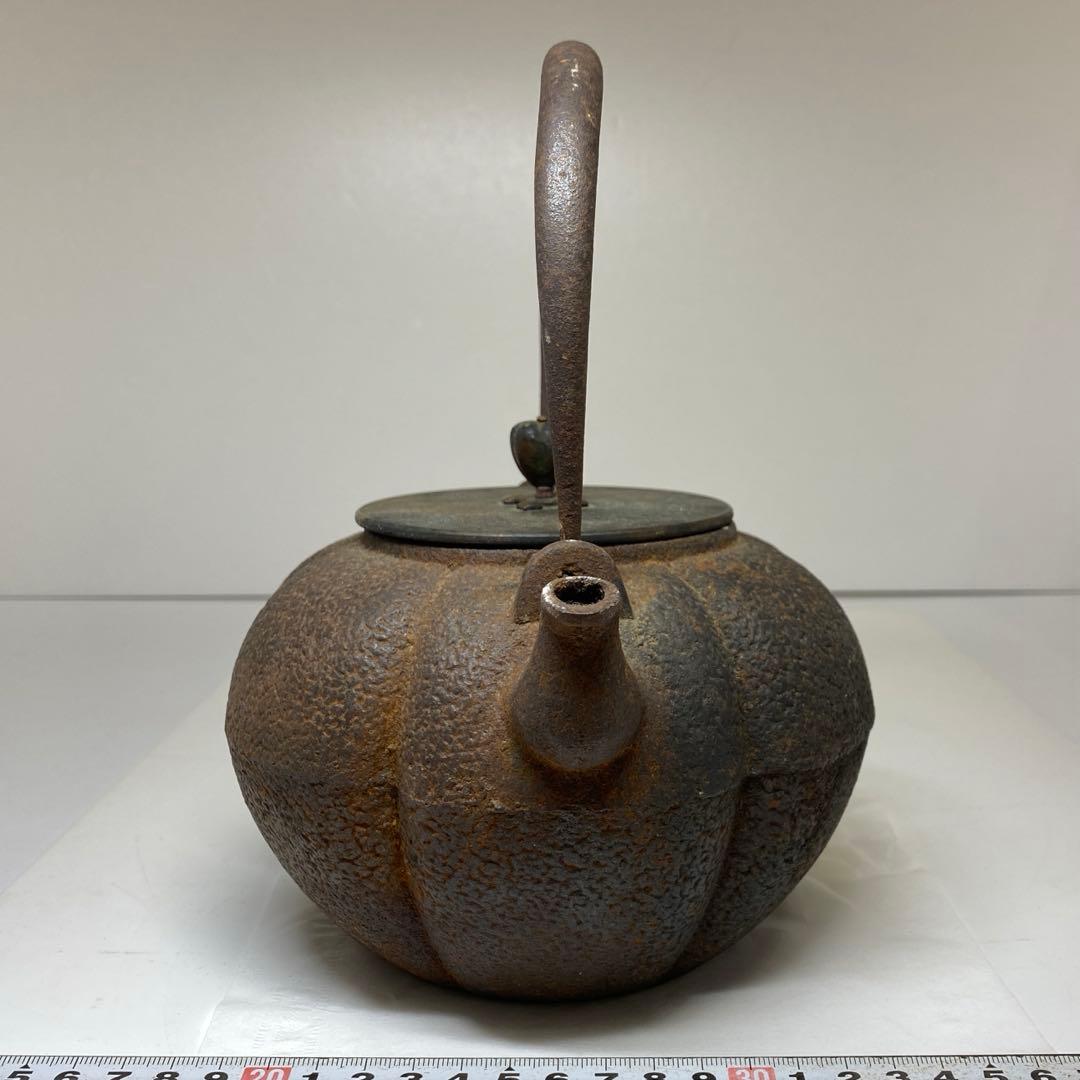 かぼちゃ型 鉄瓶 1648g 東キ7-1206② トルサ