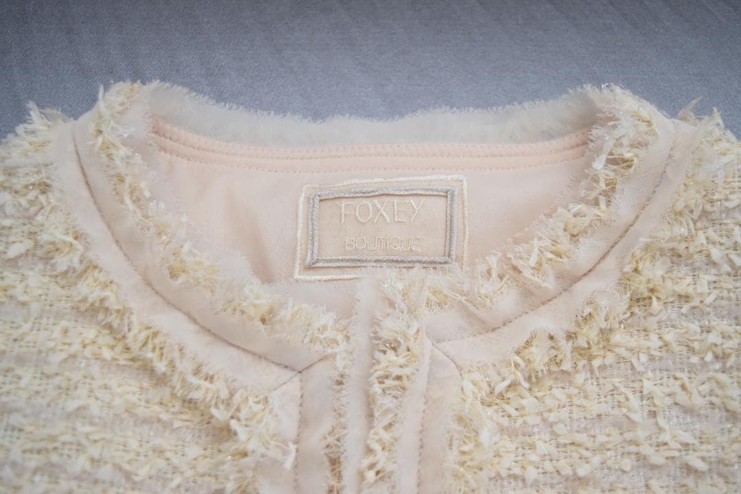 ・FOXEY・フォクシー・ツイード・ジャケット・半袖・