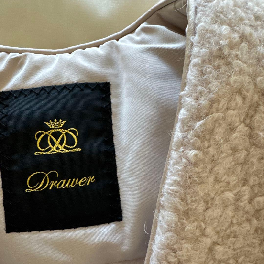 Drawer ドゥロワー　ノーカラー ベスト