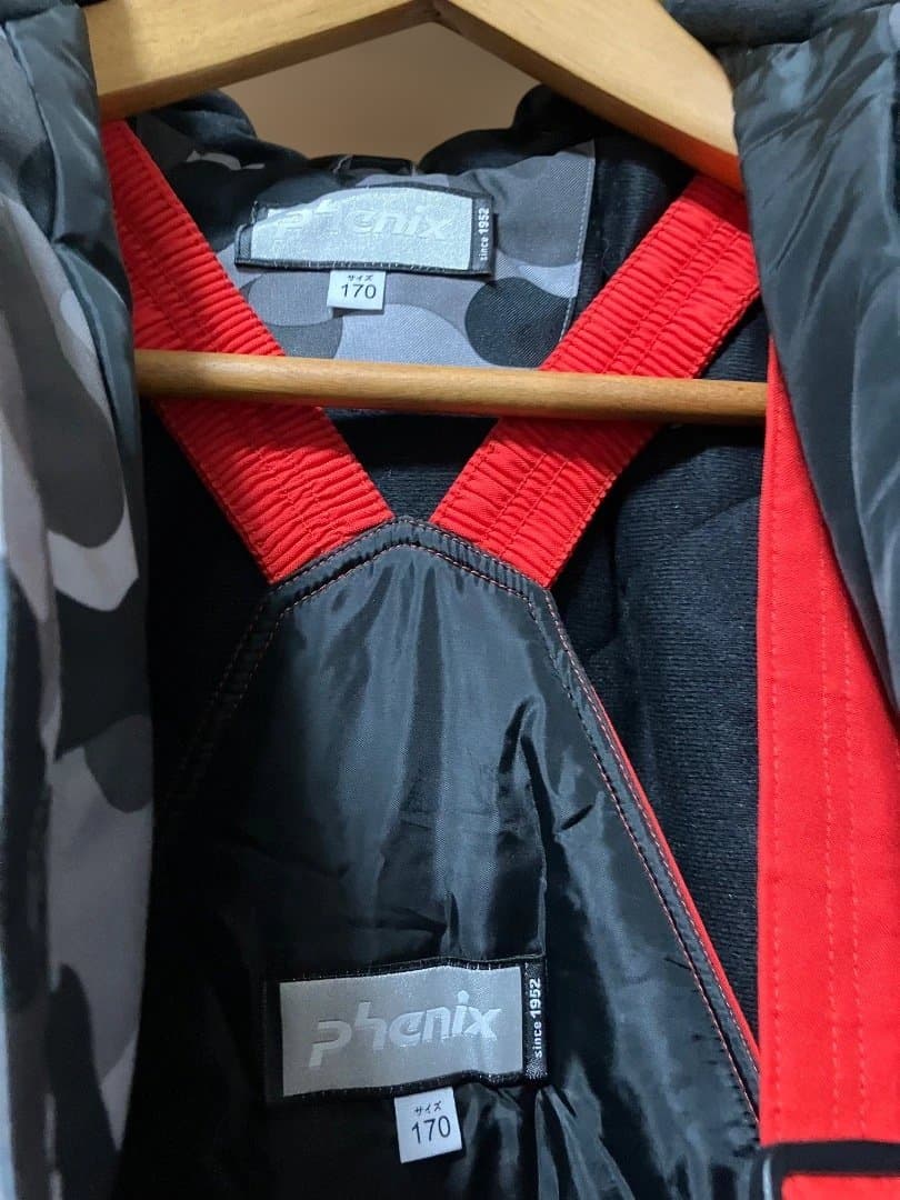 Phenix 未使用　迷彩柄 スキーウェア上下セット170cm