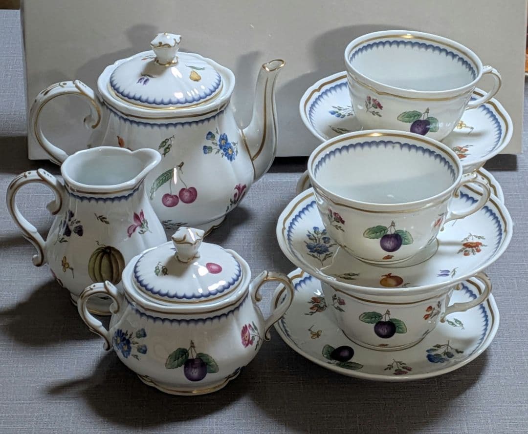 リチャードジノリ　イタリアンフルーツ　ティーセット