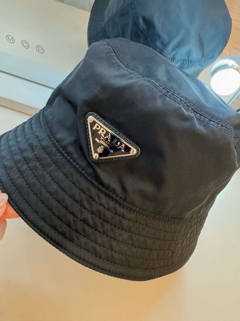 PRADA バケットハット ブラック Mサイズ