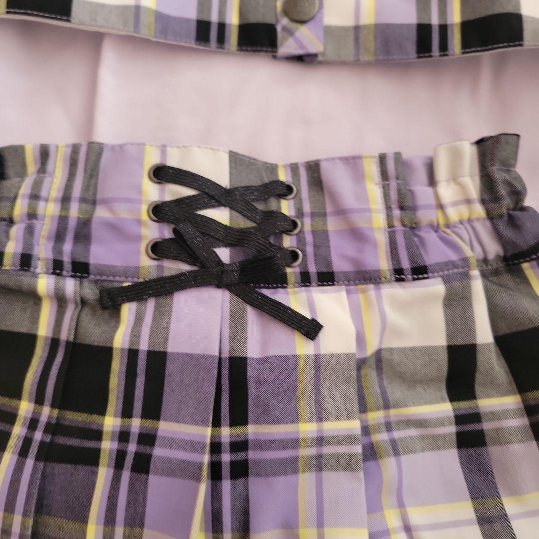 新品未使用《3点セット》アナスイミニ　ビスチェ付きセットアップ 130センチ