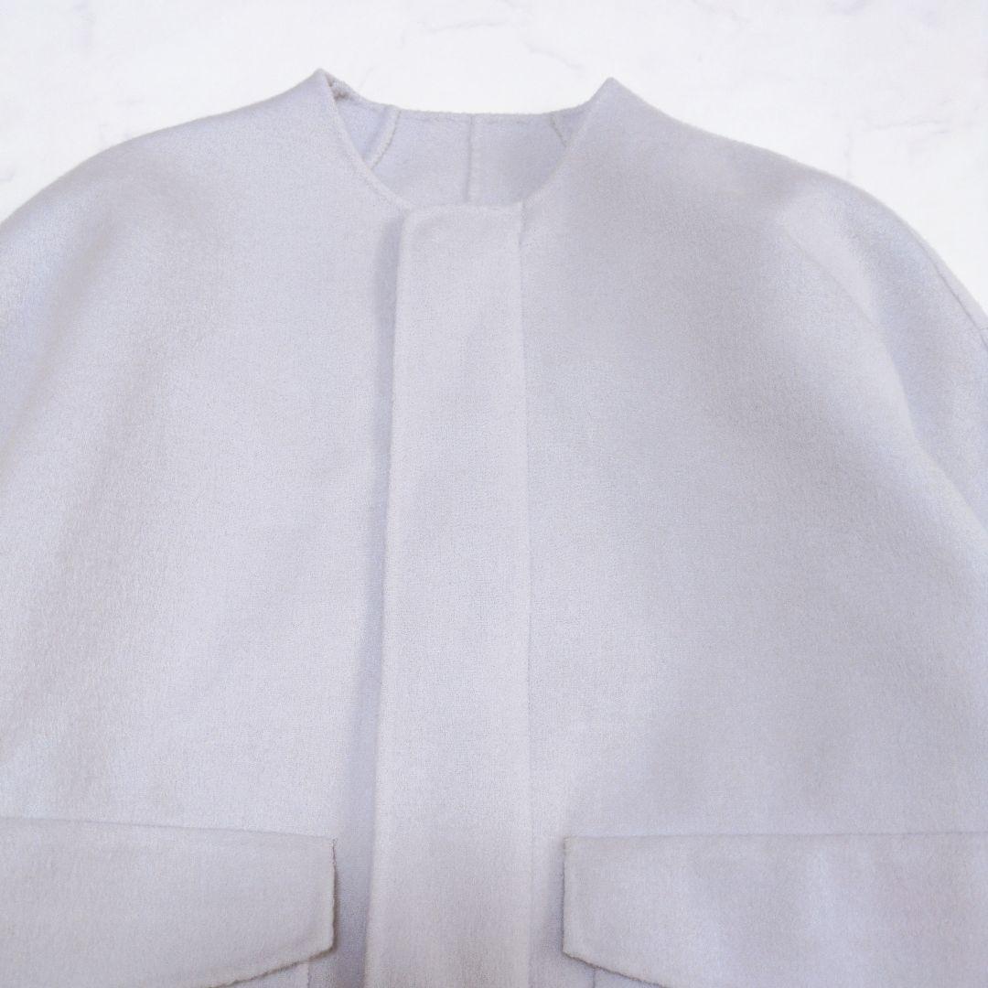 上品に華やぐ✨️uncrave ライトリバーコート❁ショート丈 ウール