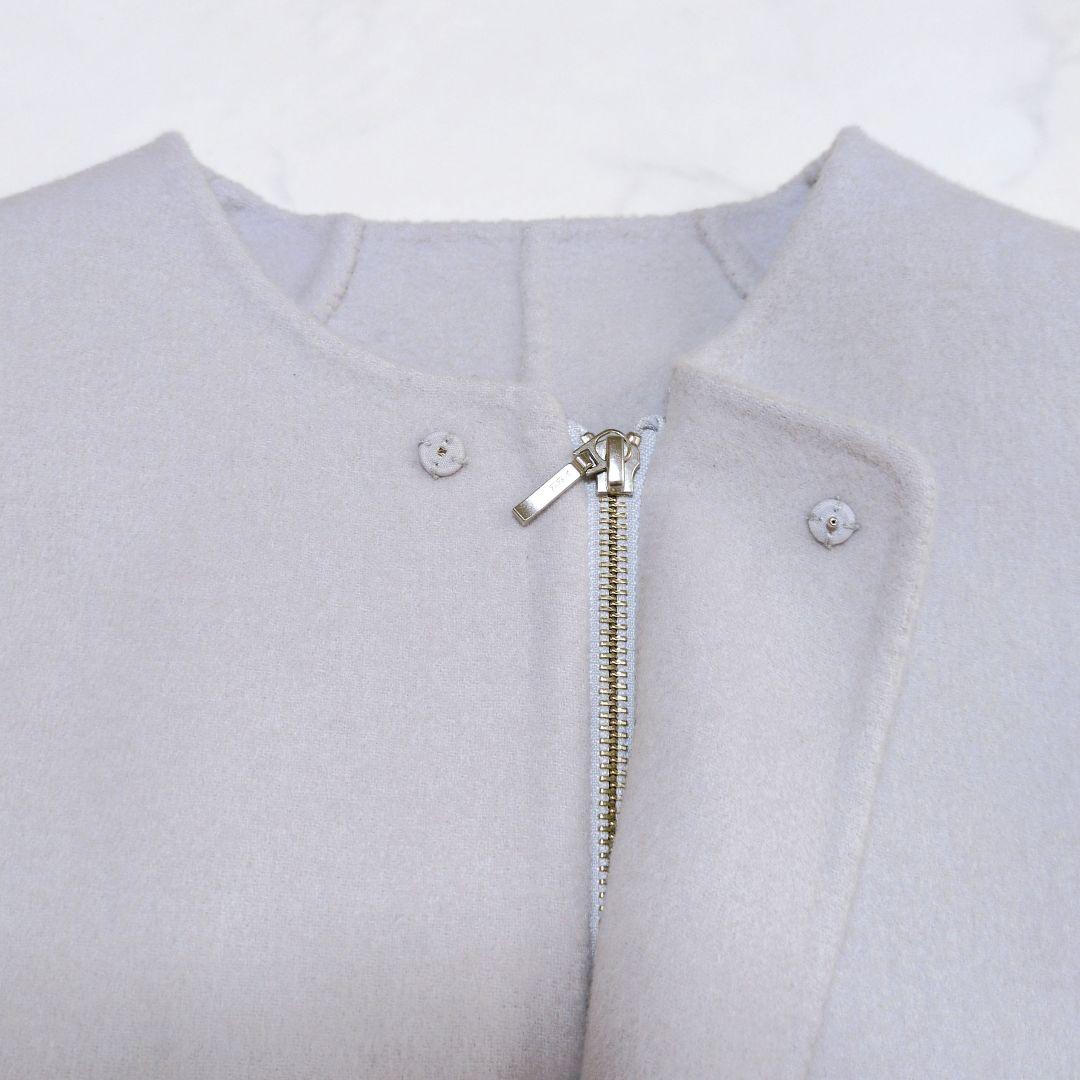 上品に華やぐ✨️uncrave ライトリバーコート❁ショート丈 ウール