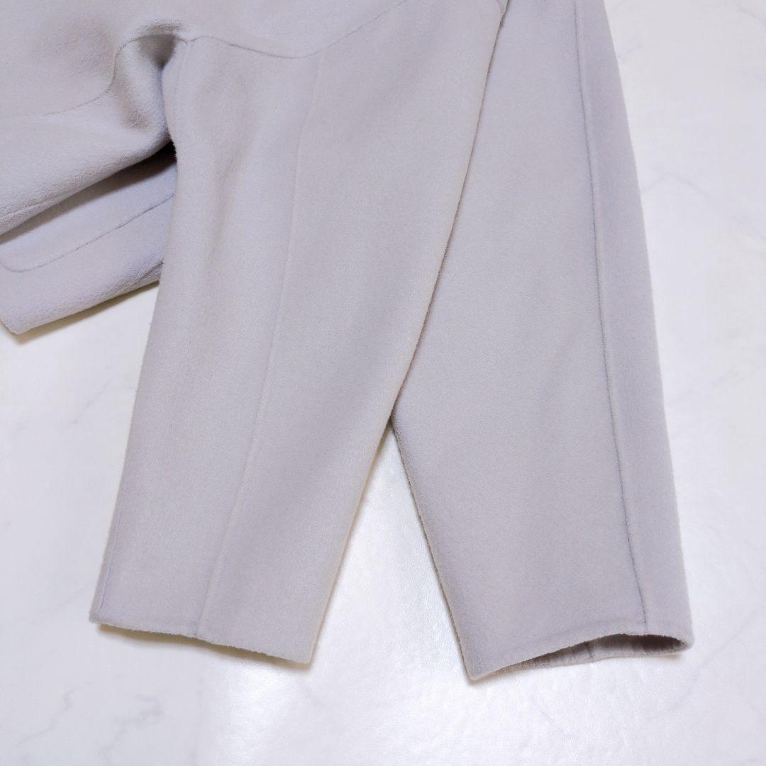 上品に華やぐ✨️uncrave ライトリバーコート❁ショート丈 ウール